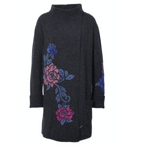IVKO Long Jacket Floral Intarsia 82506 (Anthracite